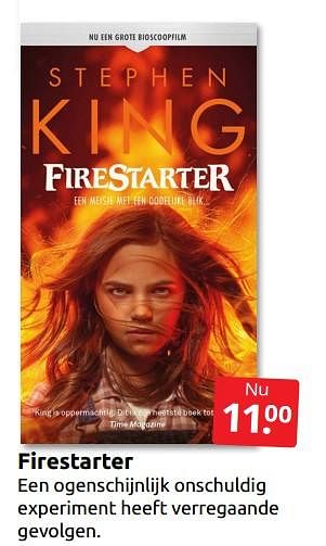 Aanbiedingen Firestarter - Huismerk - Boekenvoordeel - Geldig van 21/10/2022 tot 30/10/2022 bij Boekenvoordeel