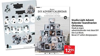 Aanbiedingen Studio light advent kalender scandinavian christmas - Studio Light - Geldig van 21/10/2022 tot 30/10/2022 bij Boekenvoordeel