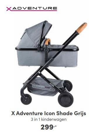 Aanbiedingen X adventure icon shade grijs - Xadventure - Geldig van 23/10/2022 tot 29/10/2022 bij Baby & Tiener Megastore