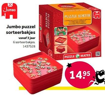 Aanbiedingen Jumbo puzzel sorteerbakjes - Jumbo - Geldig van 01/10/2022 tot 05/12/2022 bij Intertoys