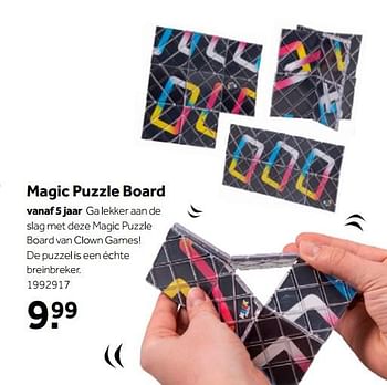 Aanbiedingen Magic puzzle board - Clown Games - Geldig van 01/10/2022 tot 05/12/2022 bij Intertoys