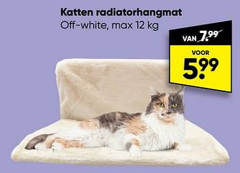 Aanbiedingen Katten radiatorhangmat - Huismerk - Big Bazar - Geldig van 24/10/2022 tot 06/11/2022 bij Big Bazar