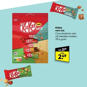 Aanbiedingen Kitkat mini mix - Nestlé - Geldig van 24/10/2022 tot 06/11/2022 bij Big Bazar