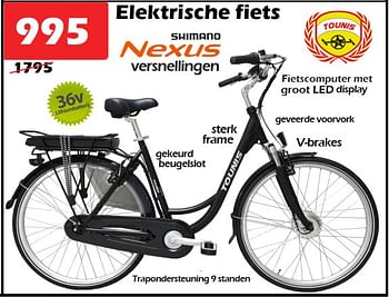 Aanbiedingen Elektrische fiets - Tounis - Geldig van 13/10/2022 tot 06/11/2022 bij Itek