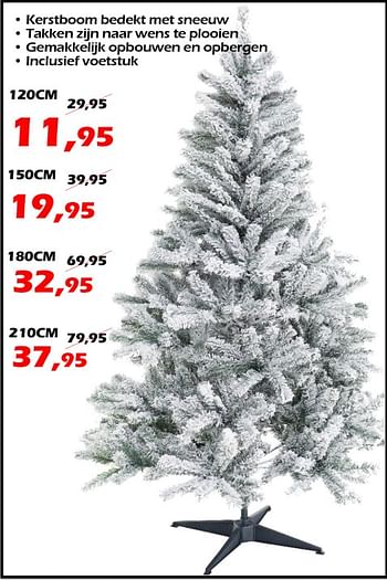 Aanbiedingen Kerstboom bedekt met sneeuw - Huismerk - Itek - Geldig van 13/10/2022 tot 06/11/2022 bij Itek