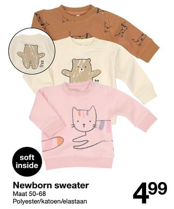 Aanbiedingen Newborn sweater - Huismerk - Zeeman  - Geldig van 29/10/2022 tot 04/11/2022 bij Zeeman