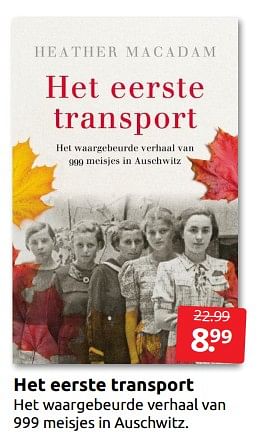 Aanbiedingen Het eerste transport - Huismerk - Boekenvoordeel - Geldig van 29/10/2022 tot 06/11/2022 bij Boekenvoordeel