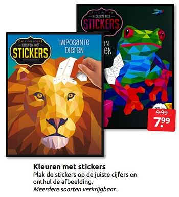 Aanbiedingen Kleuren met stickers - Huismerk - Boekenvoordeel - Geldig van 29/10/2022 tot 06/11/2022 bij Boekenvoordeel