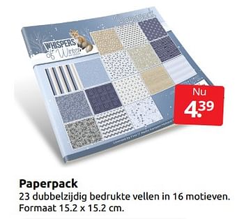 Aanbiedingen Paperpack - Huismerk - Boekenvoordeel - Geldig van 29/10/2022 tot 06/11/2022 bij Boekenvoordeel