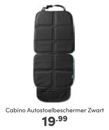 Aanbiedingen Cabino autostoelbeschermer zwart - Cabino - Geldig van 30/10/2022 tot 05/11/2022 bij Baby & Tiener Megastore