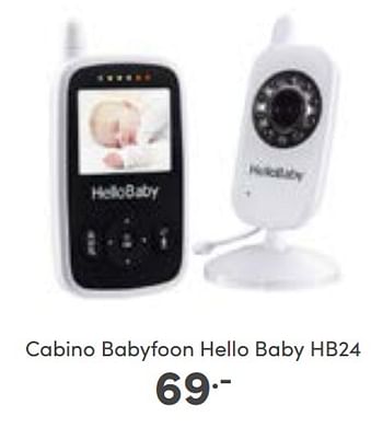 Aanbiedingen Cabino babyfoon hello baby hb24 - Cabino - Geldig van 30/10/2022 tot 05/11/2022 bij Baby & Tiener Megastore