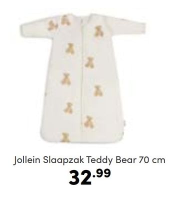 Aanbiedingen Jollein slaapzak teddy bear - Jollein - Geldig van 30/10/2022 tot 05/11/2022 bij Baby & Tiener Megastore