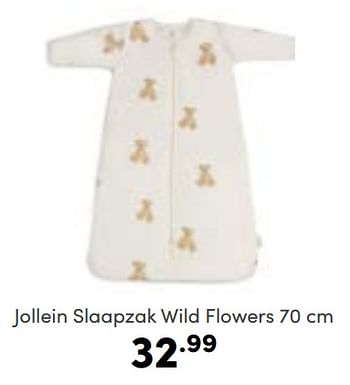 Aanbiedingen Jollein slaapzak wild flowers - Jollein - Geldig van 30/10/2022 tot 05/11/2022 bij Baby & Tiener Megastore