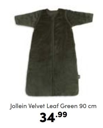 Aanbiedingen Jollein velvet leaf green - Jollein - Geldig van 30/10/2022 tot 05/11/2022 bij Baby & Tiener Megastore