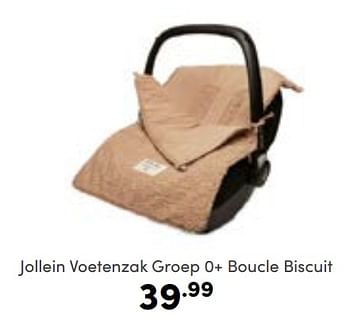 Aanbiedingen Jollein voetenzak groep 0+ boucle biscuit - Jollein - Geldig van 30/10/2022 tot 05/11/2022 bij Baby & Tiener Megastore