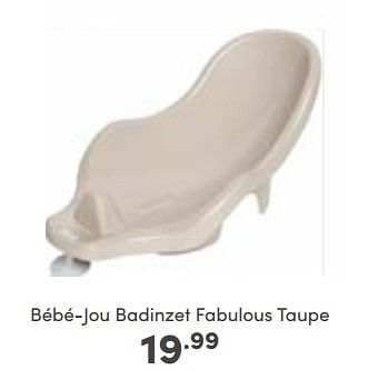 Aanbiedingen Bébé-jou badinzet fabulous taupe - Bebe-jou - Geldig van 30/10/2022 tot 05/11/2022 bij Baby & Tiener Megastore