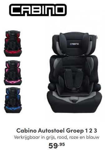 Aanbiedingen Cabino autostoel - Cabino - Geldig van 30/10/2022 tot 05/11/2022 bij Baby & Tiener Megastore