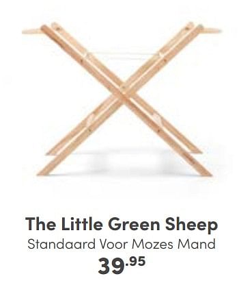 Aanbiedingen The little green sheep standaard voor mozes mand - Huismerk - Baby &amp; Tiener Megastore - Geldig van 30/10/2022 tot 05/11/2022 bij Baby & Tiener Megastore