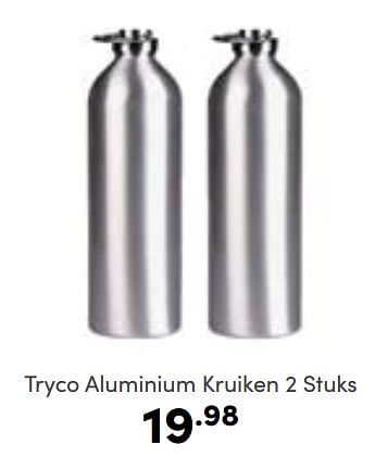 Aanbiedingen Tryco aluminium kruiken - Tryco - Geldig van 30/10/2022 tot 05/11/2022 bij Baby & Tiener Megastore