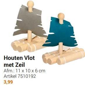 Aanbiedingen Houten vlot met zeil - Pur Element - Geldig van 20/09/2022 tot 06/12/2022 bij Lobbes