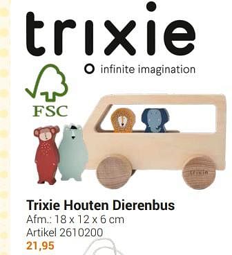 Aanbiedingen Trixie houten dierenbus - Trixie - Geldig van 20/09/2022 tot 06/12/2022 bij Lobbes