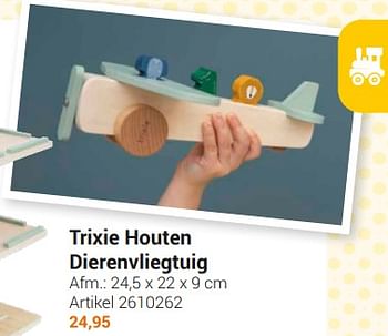 Aanbiedingen Trixie houten dierenvliegtuig - Trixie - Geldig van 20/09/2022 tot 06/12/2022 bij Lobbes