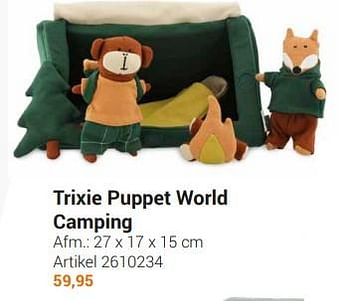 Aanbiedingen Trixie puppet world camping - Trixie - Geldig van 20/09/2022 tot 06/12/2022 bij Lobbes