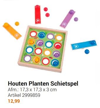 Aanbiedingen Houten planten schietspel - Bigjigs - Geldig van 20/09/2022 tot 06/12/2022 bij Lobbes