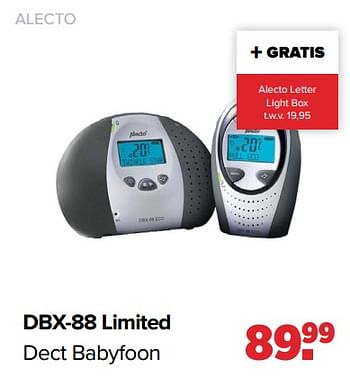 Aanbiedingen Alecto dbx-88 limited - Alecto - Geldig van 24/10/2022 tot 03/12/2022 bij Baby-Dump