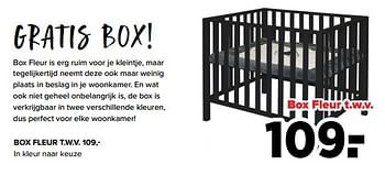 Aanbiedingen Box fleur - TWF - Geldig van 24/10/2022 tot 03/12/2022 bij Baby-Dump