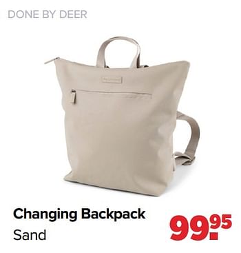 Aanbiedingen Changing backpack - Done by Deer - Geldig van 24/10/2022 tot 03/12/2022 bij Baby-Dump