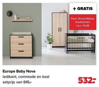Aanbiedingen Europe baby nova - Europe baby - Geldig van 24/10/2022 tot 03/12/2022 bij Baby-Dump
