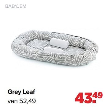 Aanbiedingen Grey leaf - BabyJem - Geldig van 24/10/2022 tot 03/12/2022 bij Baby-Dump