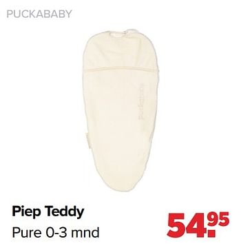 Aanbiedingen Piep teddy - Puckababy - Geldig van 24/10/2022 tot 03/12/2022 bij Baby-Dump