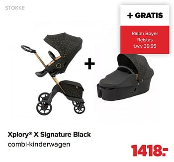 Aanbiedingen Xplory x signature black - Stokke - Geldig van 24/10/2022 tot 03/12/2022 bij Baby-Dump