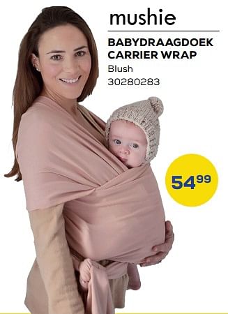 Aanbiedingen Babydraagdoek carrier wrap - Mushie - Geldig van 04/11/2022 tot 09/12/2022 bij Supra Bazar