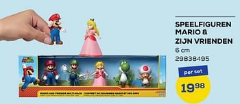 Aanbiedingen Speelfiguren mario + zijn vrienden - Super Mario - Geldig van 04/11/2022 tot 09/12/2022 bij Supra Bazar