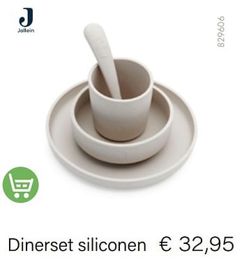 Aanbiedingen Dinerset siliconen - Jollein - Geldig van 01/11/2022 tot 30/11/2022 bij Multi Bazar