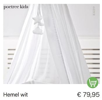 Aanbiedingen Hemel wit - Poetree Kids - Geldig van 01/11/2022 tot 30/11/2022 bij Multi Bazar