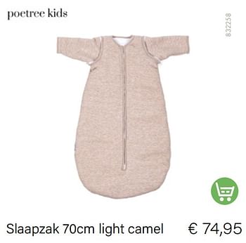 Aanbiedingen Slaapzak light camel - Poetree Kids - Geldig van 01/11/2022 tot 30/11/2022 bij Multi Bazar