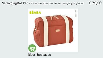 Aanbiedingen Verzorgingstas paris hot sauce - Beaba - Geldig van 01/11/2022 tot 30/11/2022 bij Multi Bazar