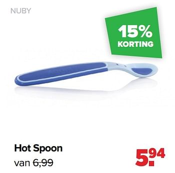 Aanbiedingen Hot spoon - Nuby - Geldig van 24/10/2022 tot 03/12/2022 bij Baby-Dump