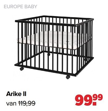 Aanbiedingen Arike ii - Europe baby - Geldig van 24/10/2022 tot 03/12/2022 bij Baby-Dump