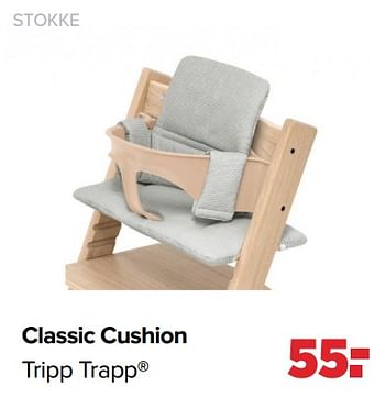 Aanbiedingen Classic cushion tripp trapp - Stokke - Geldig van 24/10/2022 tot 03/12/2022 bij Baby-Dump