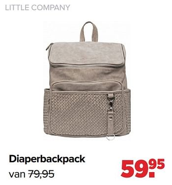 Aanbiedingen Diaperbackpack - Little Company - Geldig van 24/10/2022 tot 03/12/2022 bij Baby-Dump