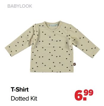 Aanbiedingen T-shirt dotted kit - Baby look - Geldig van 24/10/2022 tot 03/12/2022 bij Baby-Dump