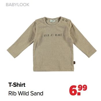 Aanbiedingen T-shirt rib wild sand - Baby look - Geldig van 24/10/2022 tot 03/12/2022 bij Baby-Dump