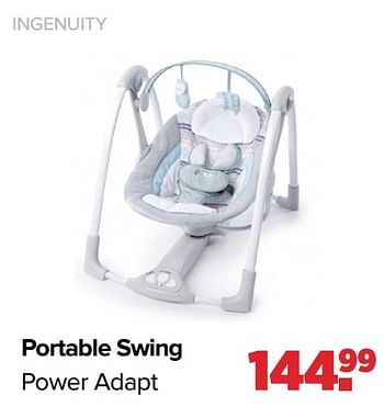 Aanbiedingen Portable swing power adapt - Ingenuity - Geldig van 24/10/2022 tot 03/12/2022 bij Baby-Dump