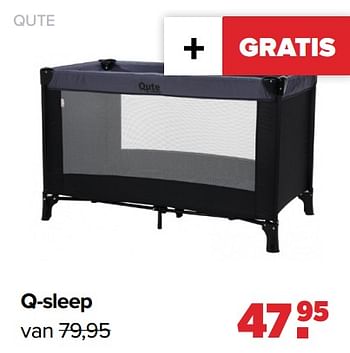 Aanbiedingen Q-sleep - Qute  - Geldig van 24/10/2022 tot 03/12/2022 bij Baby-Dump