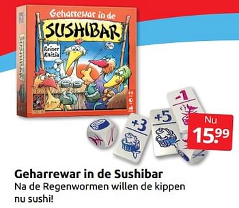 Aanbiedingen Geharrewar in de sushibar - 999games - Geldig van 05/11/2022 tot 13/11/2022 bij Boekenvoordeel